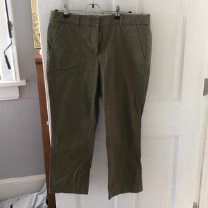 Ann Taylor Loft Tan Twill Capris